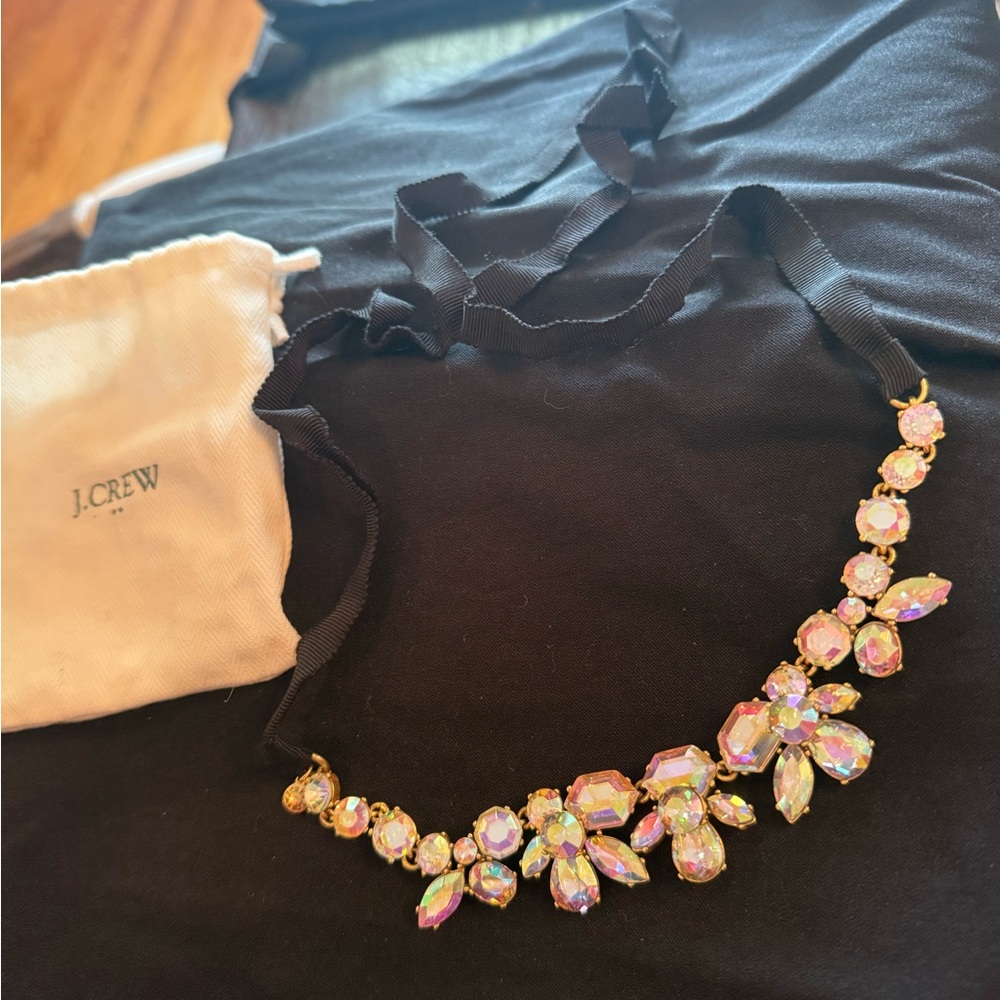 J.Crew Iridescent Crystal Necklace